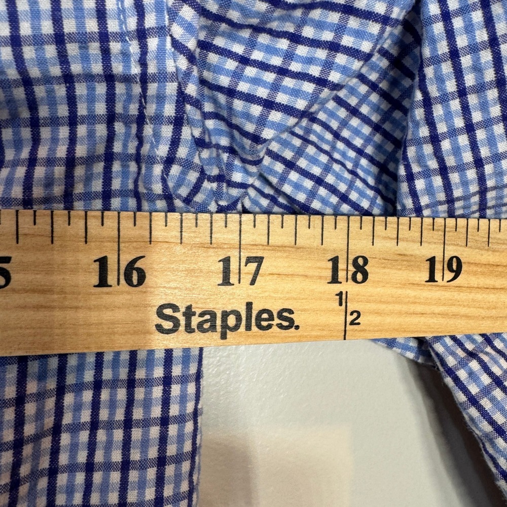 Ralph Lauren Button Down‎ Shirt Long Sleeve Kids Medium Polo Blue Gingham Preppy - Picture 7 of 7
